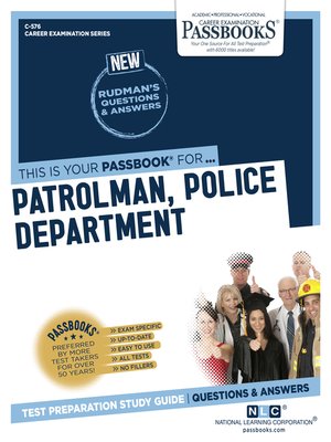 cover image of Patrolman, Police Department